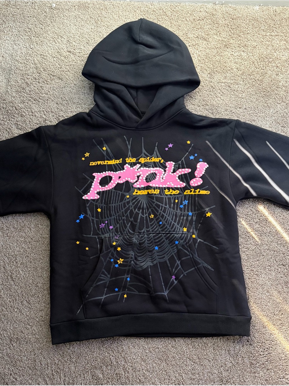 Sp5der P*nk Hoodie Black’